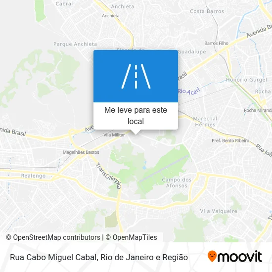 Rua Cabo Miguel Cabal mapa