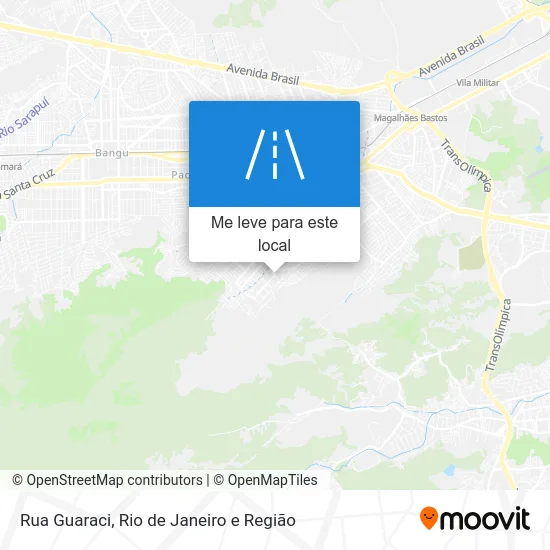 Rua Guaraci mapa