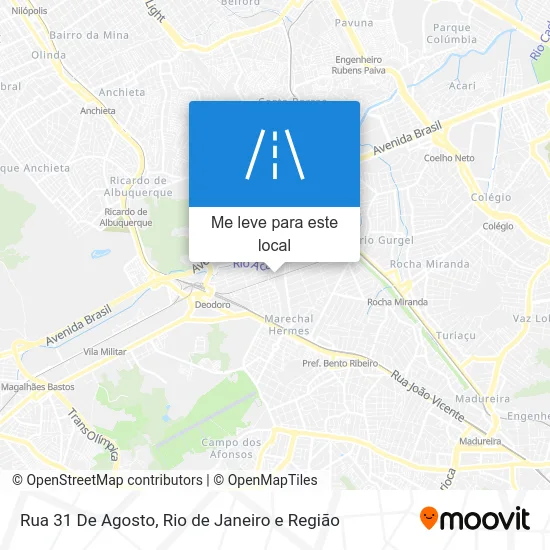 Rua 31 De Agosto mapa
