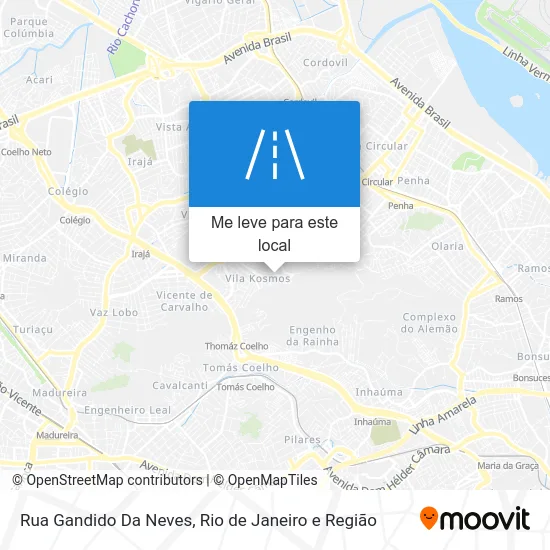 Rua Gandido Da Neves mapa