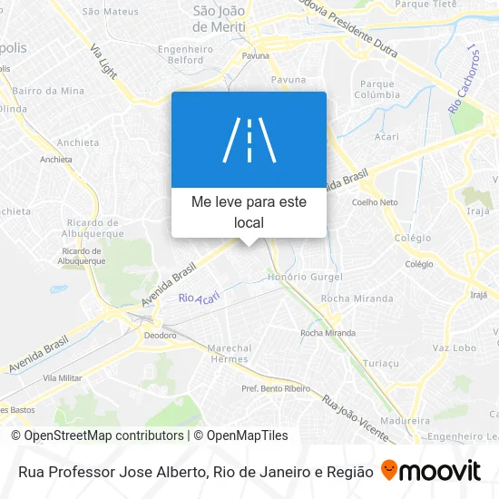 Rua Professor Jose Alberto mapa