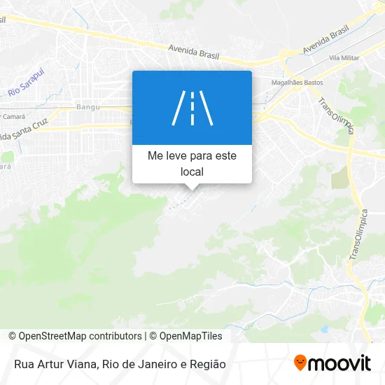 Rua Artur Viana mapa