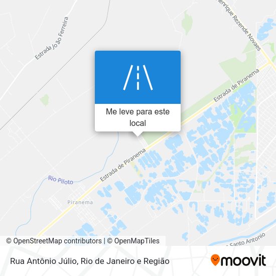 Rua Antônio Júlio mapa
