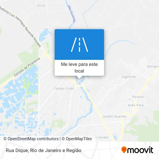 Rua Dique mapa
