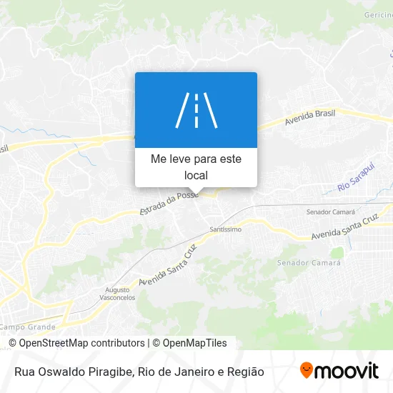 Rua Oswaldo Piragibe mapa