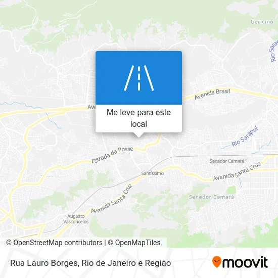 Rua Lauro Borges mapa