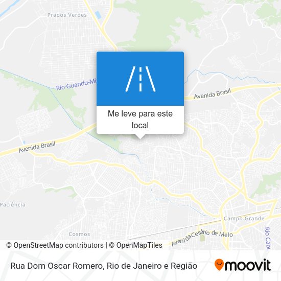 Rua Dom Oscar Romero mapa
