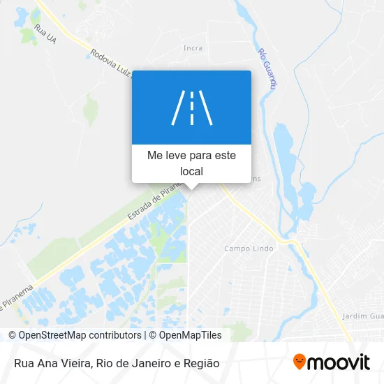 Rua Ana Vieira mapa