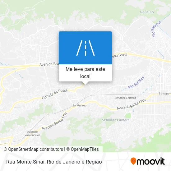 Rua Monte Sinai mapa