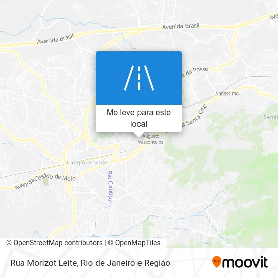 Rua Morizot Leite mapa
