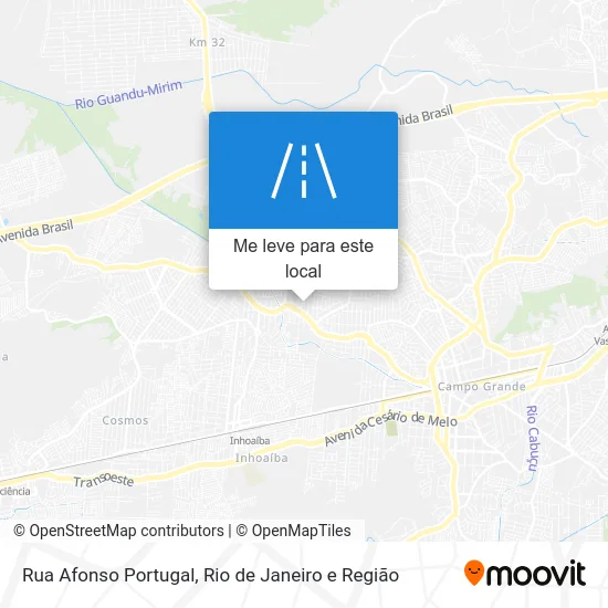 Rua Afonso Portugal mapa