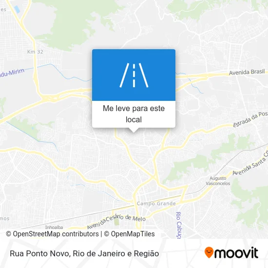 Rua Ponto Novo mapa
