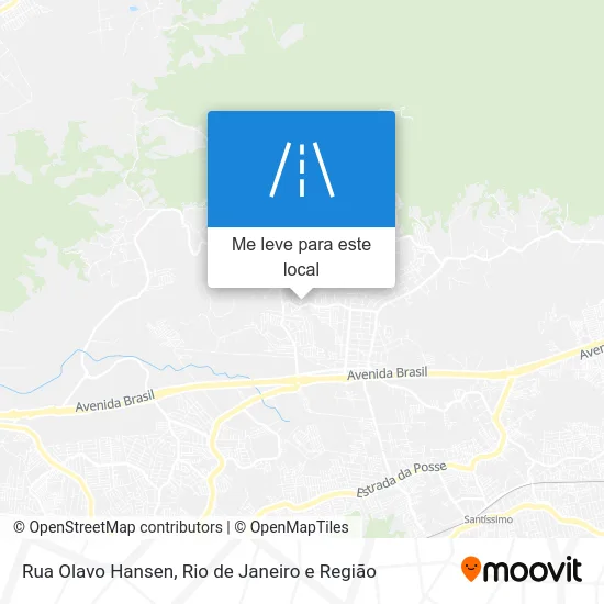 Rua Olavo Hansen mapa