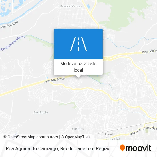 Rua Aguinaldo Camargo mapa