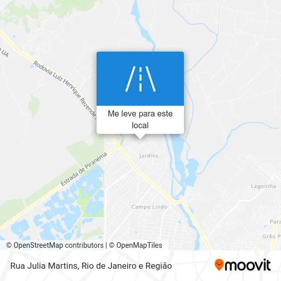 Rua Julia Martins mapa