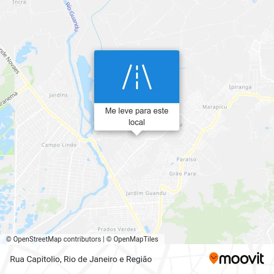 Rua Capitolio mapa
