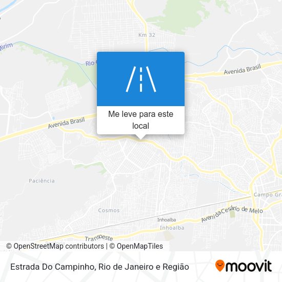 Estrada Do Campinho mapa