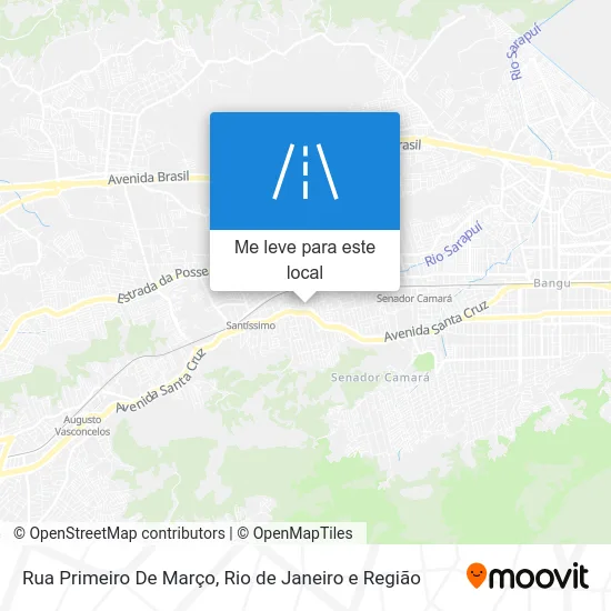 Rua Primeiro De Março mapa