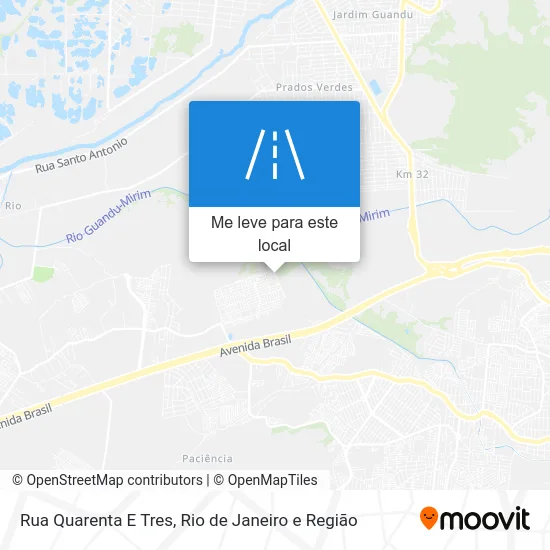 Rua Quarenta E Tres mapa