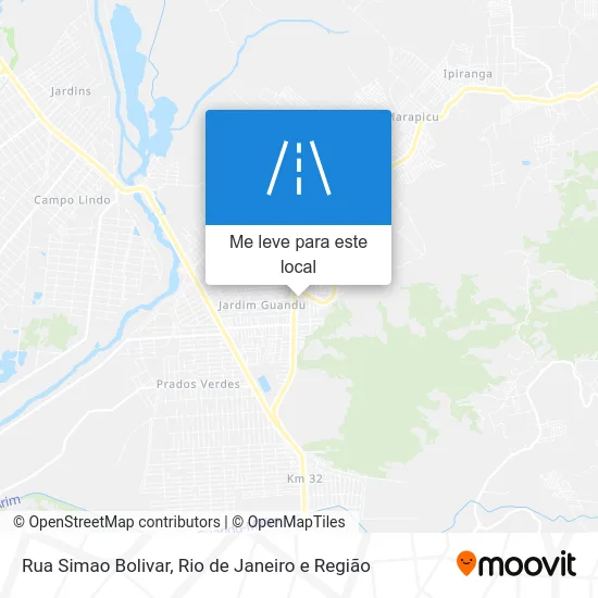 Rua Simao Bolivar mapa