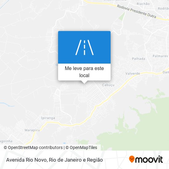 Avenida Rio Novo mapa