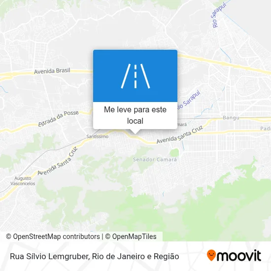 Rua Sílvio Lemgruber mapa