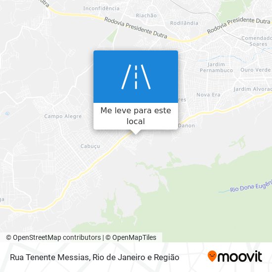 Rua Tenente Messias mapa