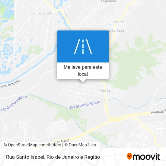 Rua Santo Isabel mapa