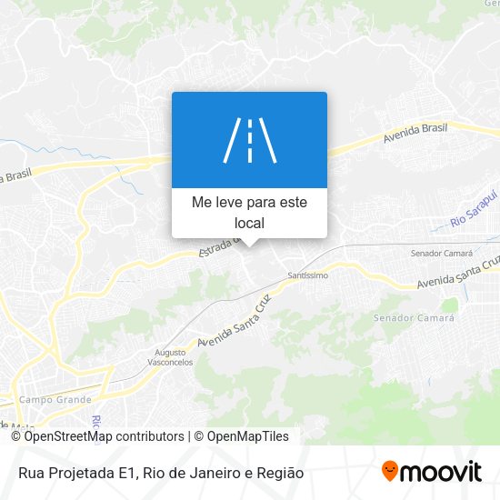Rua Projetada E1 mapa
