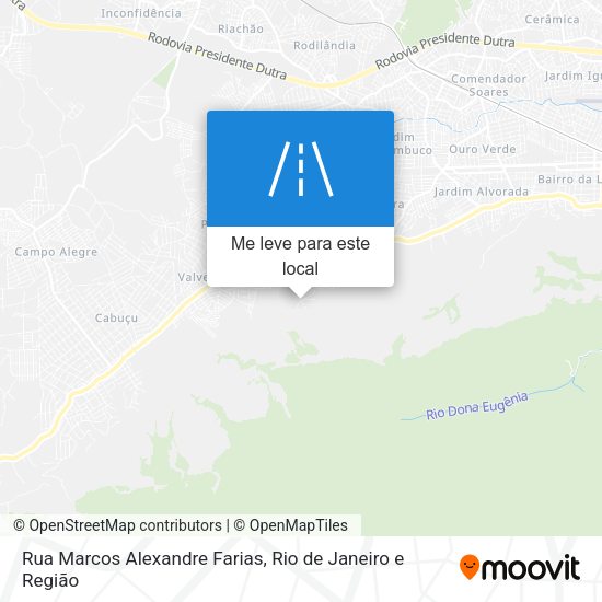 Rua Marcos Alexandre Farias mapa
