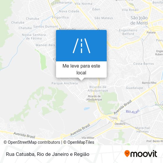 Rua Catuaba mapa