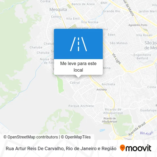 Rua Artur Reis De Carvalho mapa