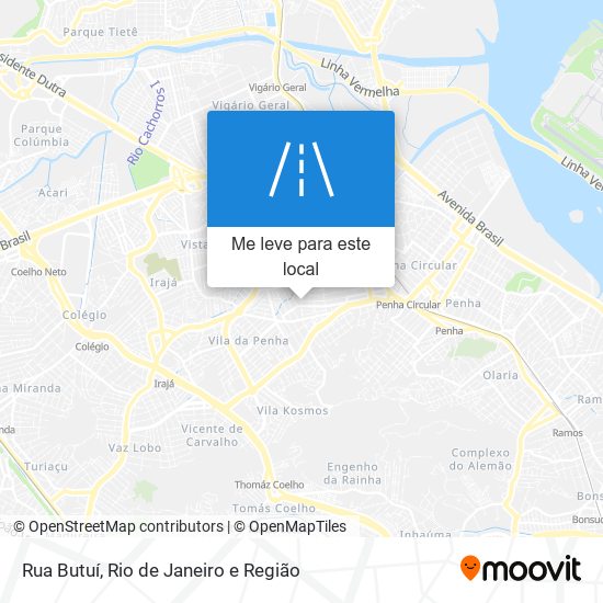 Rua Butuí mapa