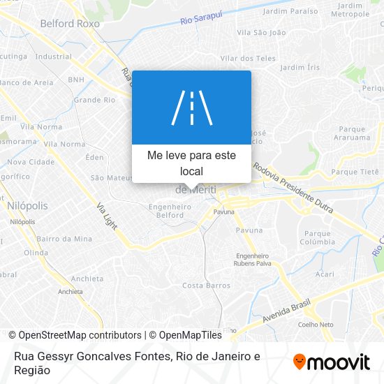 Rua Gessyr Goncalves Fontes mapa