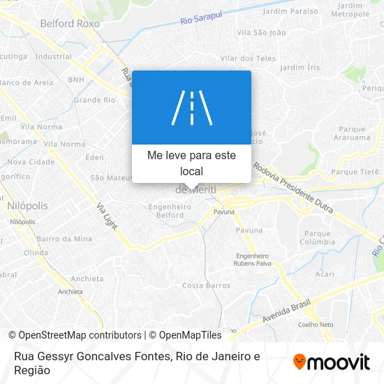 Rua Gessyr Goncalves Fontes mapa