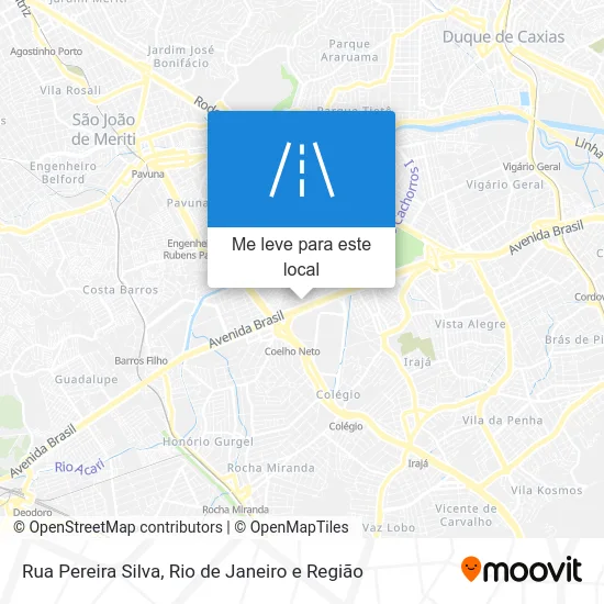 Rua Pereira Silva mapa