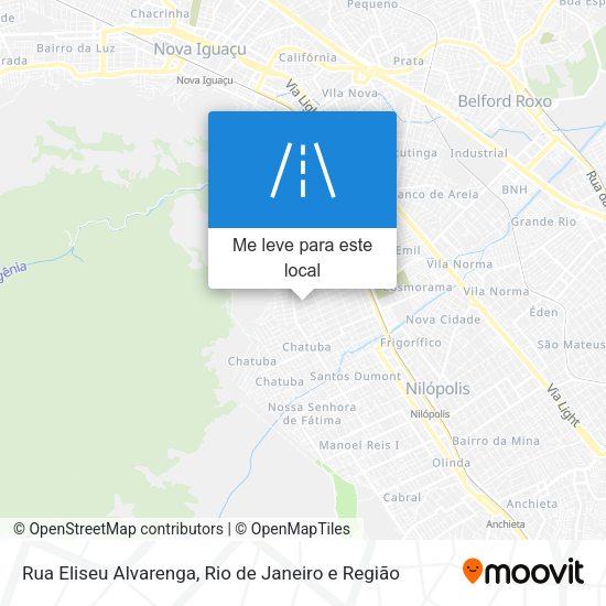Rua Eliseu Alvarenga mapa