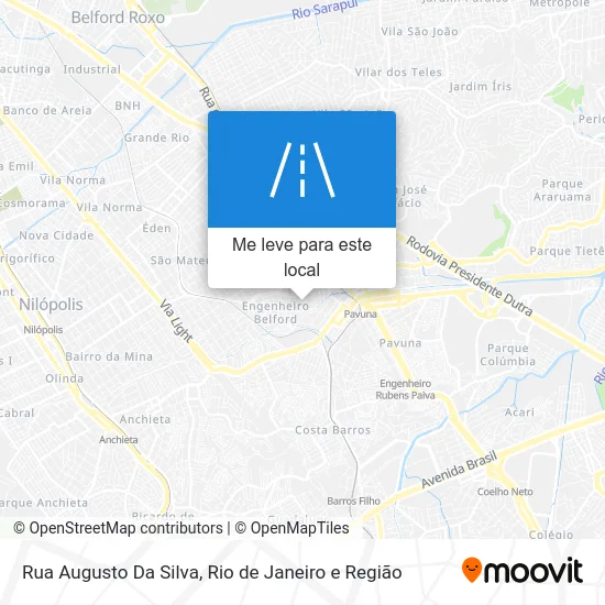 Rua Augusto Da Silva mapa