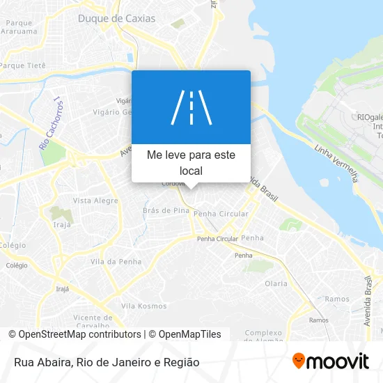 Rua Abaira mapa