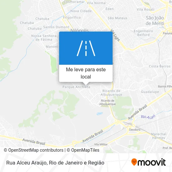 Rua Alceu Araújo mapa