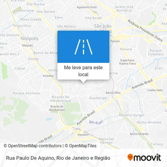 Rua Paulo De Aquino mapa