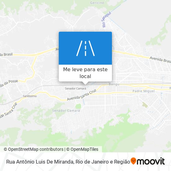 Rua Antônio Luis De Miranda mapa