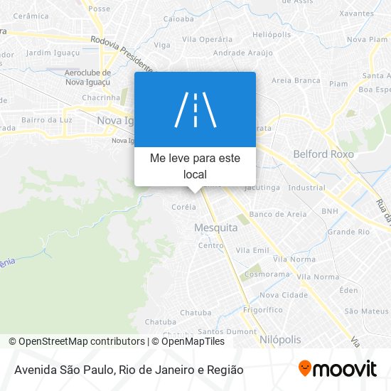 Avenida São Paulo mapa