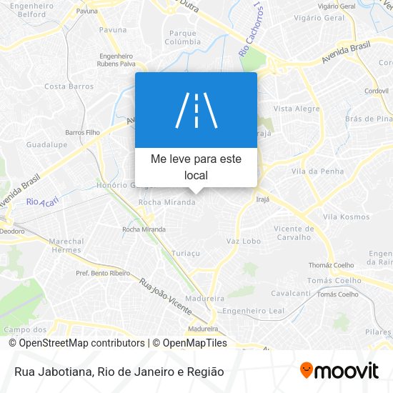 Rua Jabotiana mapa