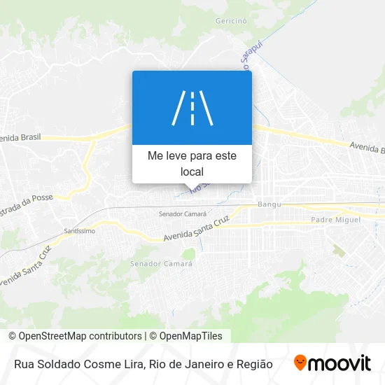 Rua Soldado Cosme Lira mapa