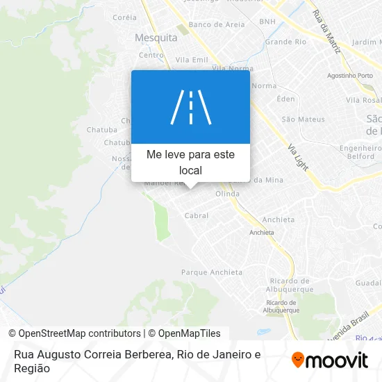 Rua Augusto Correia Berberea mapa