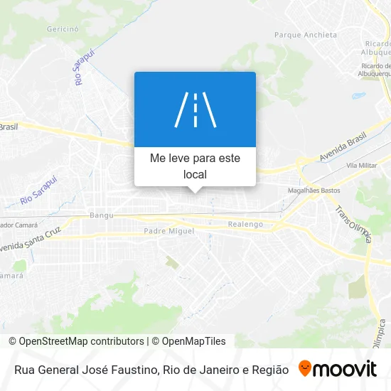 Rua General José Faustino mapa