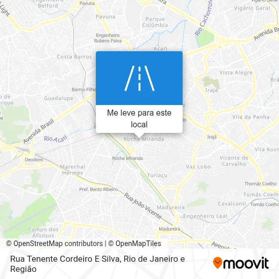 Rua Tenente Cordeiro E Silva mapa
