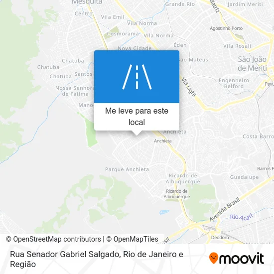 Rua Senador Gabriel Salgado mapa