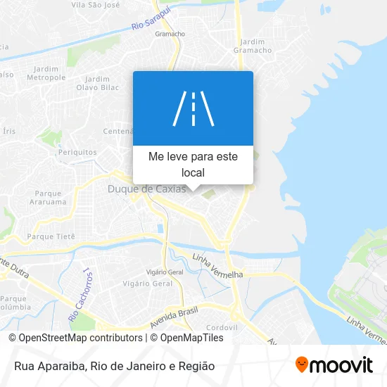 Rua Aparaiba mapa